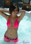 slim brunette teen alyssa doll in bikini